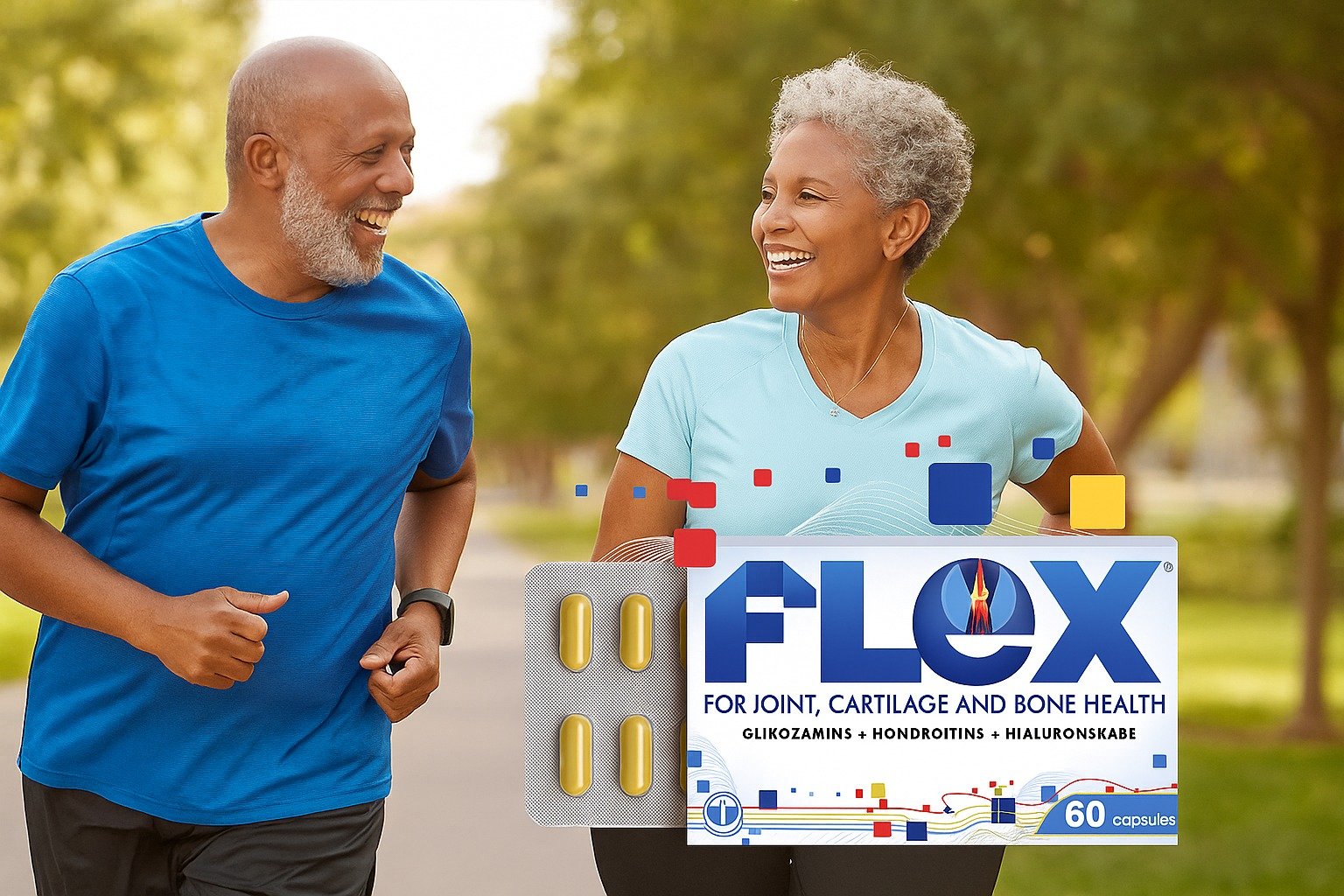 Flex: suplemento natural para articulaciones con glucosamina, condroitina, colágeno y MSM