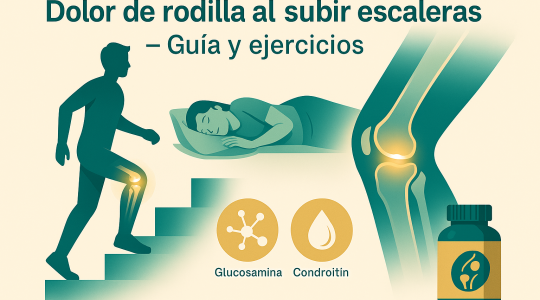 Dolor de rodilla al subir escaleras: causas, ejercicios y suplementos que ayudan